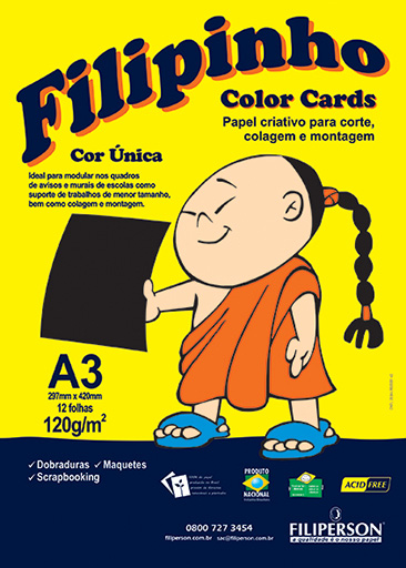 filipinho Color Cards Cor Sortida A3 novo